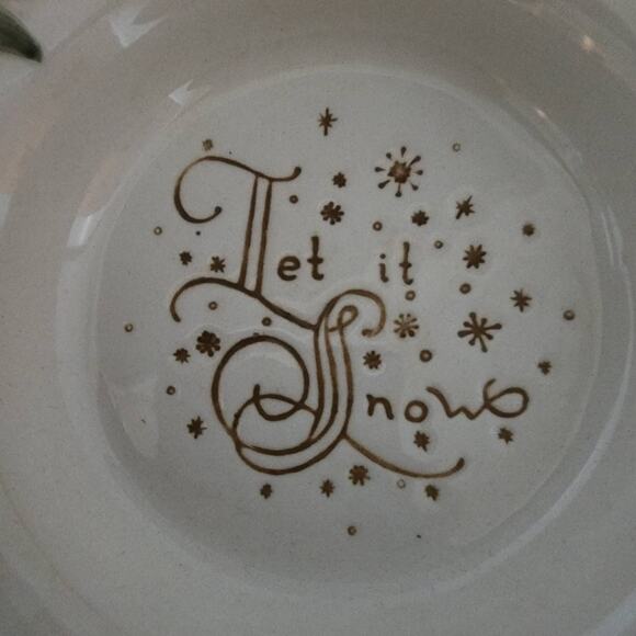 Let it Snow Decorative Bowl by Amscam - Picture 4 of 5